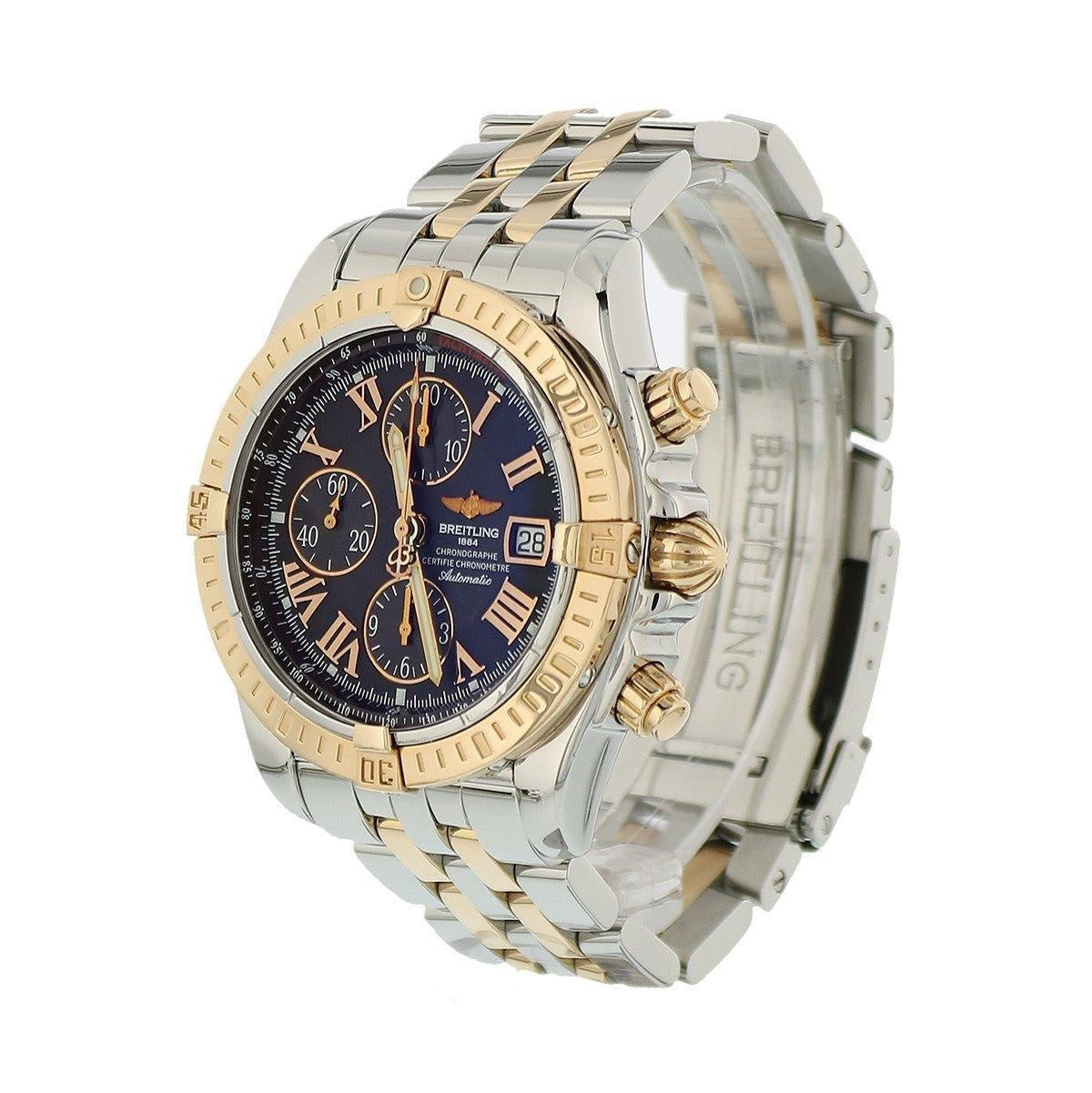 Breitling Chronomat 44 Stainless Steel & Rose Gold C13356 Immaculate Condition - Swiss Watch Store UK