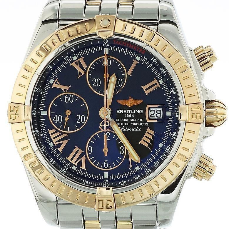 Breitling Chronomat 44 Stainless Steel & Rose Gold C13356 Immaculate Condition - Swiss Watch Store UK