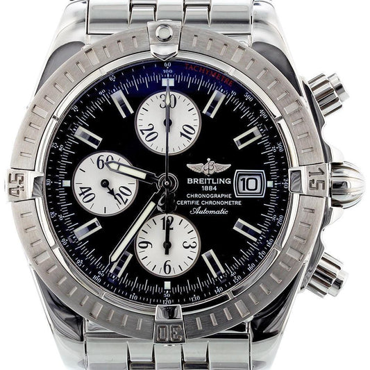 Breitling Chronomat Evolution 44 Stainless Steel A13356 with Service Box and Papers